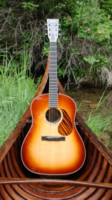 The Quilted Mahogany Wise - in a handmade birch canoe