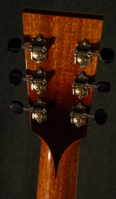 The Quilted Mahogany Wise - Back Peghead View