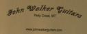 John Walker Guitars, Petty Creek, MT on back of shirt